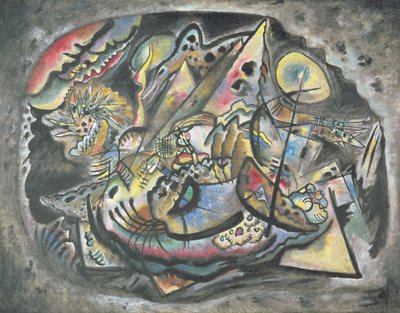 Composition: The Grey Oval by Wassily Kandinsky